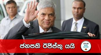 ජනපති ඊජිප්තු යයි !