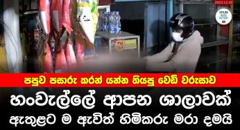 හංවැල්ලේ වෙඩි තැබීමකින් ව්‍යාපාරිකයෙක් මරුට (VIDEO)