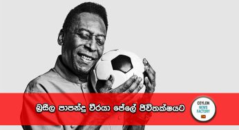 බ්‍රසීල පාපන්දු වීරයා පේලේ ජිවිතක්ෂයට !