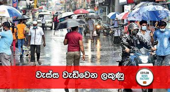 වැස්ස වැඩිවෙන ලකුණු !