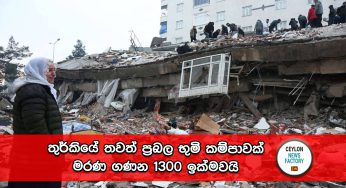 අලි මදිවට කොටි, තුර්කියේ තවත් ප්‍රබල භුමි කම්පාවක් – මරණ ගණන 1300 ඉක්මවයි !