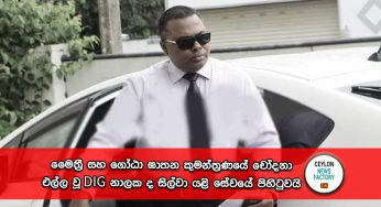 මෛත්‍රී සහ ගෝඨා ඝාතන කුමන්ත්‍රණයේ චෝදනා එල්ල වූ DIG නාලක ද සිල්වා යළි සේවයේ පිහිටුවයි !