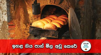 ඉහළ ගිය පාන් මිල අඩු කෙරේ !