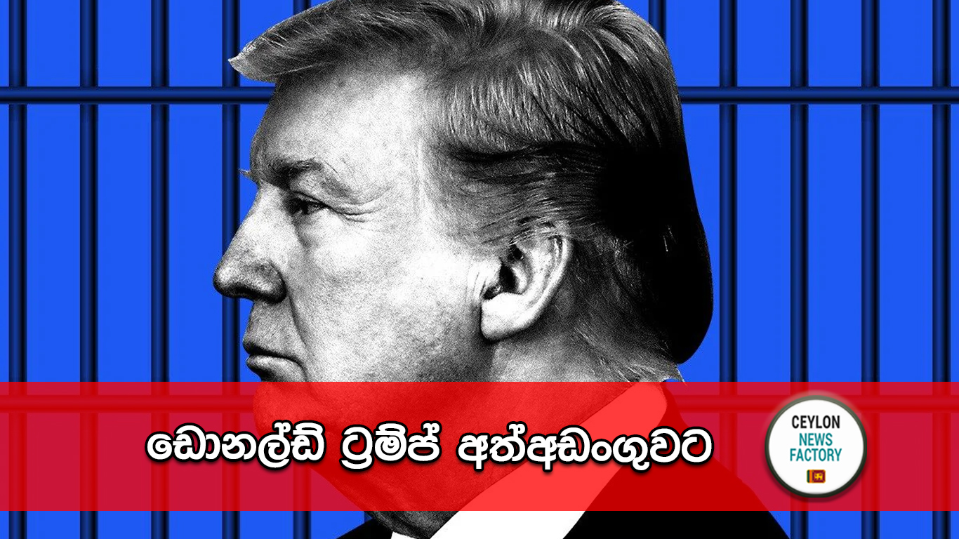 අමෙරිකානු හිටපු ජනාධිපති ඩොනල්ඩ් ට්‍රම්ප් අත්අඩංගුවට