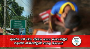 අගහිග කම් නිසා රැකියා සොයා නිවෙස්වලින් පලාගිය වෙන්නප්පුවේ පාසල් ශිෂ්‍ය‍යෝ !