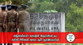 කඩුගන්නාව පොලිස් නිලධාරීන් හා තවත් පිරිසක් අතර ගුටි හුවමාරුවක් !