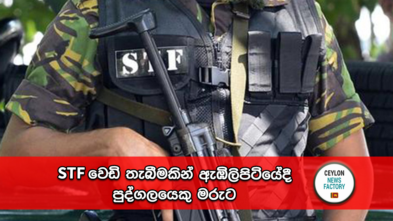 STF වෙඩි තැබීමකින් ඇඹිලිපිටියේදී පුද්ගලයෙකු මරුට