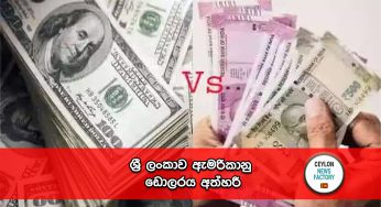 ශ්‍රී ලංකාව ඇමරිකානු ඩොලරය අත්හරී !
