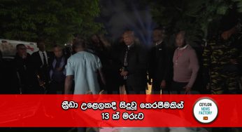 ක්‍රීඩා උළෙලකදී සිදුවූ තෙරපීමකින් 13 ක් මරුට !