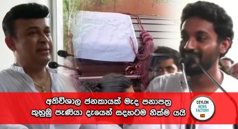 අතිවිශාල ජනකායක් මැද පනාපත්‍ර කුහුඹු පැණියා දැයෙන් සදහටම නික්ම යයි (VIDEO)