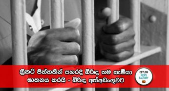 ක්‍රිකට් පිත්තකින් පහරදී බිරිඳ තම සැමියා ඝාතනය කරයි – බිරිඳ අත්අඩංගුවට !