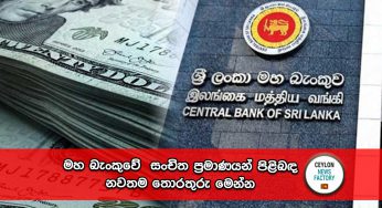 මහ බැංකුවේ සංචිත ප්‍රමාණයන් පිළිබඳ නවතම තොරතුරු මෙන්න !