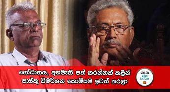 ගෝඨාභය, අගමැති පත් කරන්නත් කළින් පාස්කු විමර්ශන කොමිසම ඉවත් කරලා – හිටපු සී.අයි.ඩී ප්‍රධානියෙක් ජාත්‍යන්තරයට හෙළිදරව් කරයි (VIDEO)