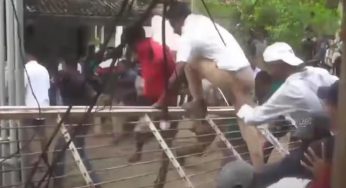 ක්‍රිකට් නිසා දඹුල්ල උණුසුම් වෙයි – ගේට්ටුත් කඩාගෙන ක්‍රිකට් ලෝලීන් ඇතුළට !