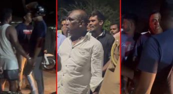 පොලිස් ලොක්කගේ හැසිරීමෙන් ගමක් කුපිත වී ගුටි කෙලියක (VIDEO)