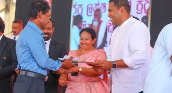 ජනතා උරුමය ජනතාවට ලබාදෙමින් මහියංගණය ජනතාවට ඔප්පු ප්‍රධානය කෙරේ !
