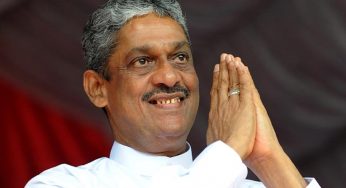 සරත් ෆොන්සේකාත් ජනපති සටනට ඇප මුදල් තැන්පත් කරයි !