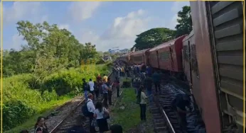 දුම්රිය පීලි පැනීමක් – ප්‍රධාන මාර්ගයේ දුම්රිය ගමනාගමනයට බාධා !