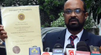 බලශක්ති ඇමති කුමාර ජයකොඩි උපාධි සහතිකය පෙන්වයි !