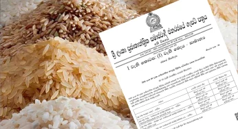 උපරිම සහල් මිල නියම කර ගැසට්ටු දෙකක් !